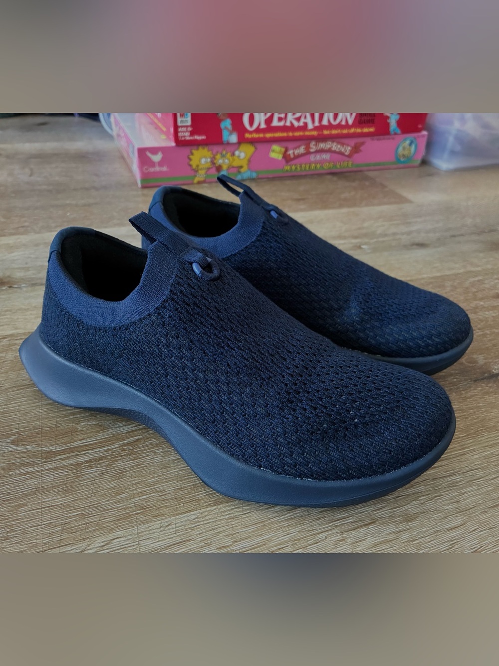 Allbirds Tree Dasher Relay Slip On Sneakers Navy Dark Blue Women Shoes US7 EU37